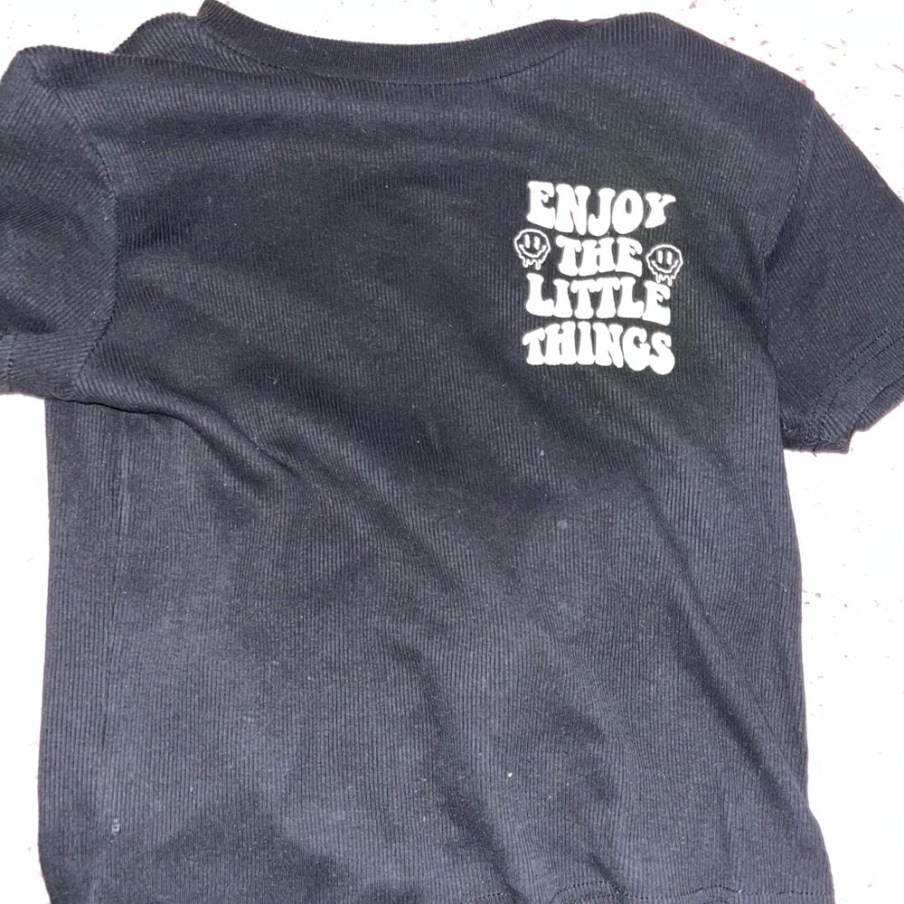 Kids Black Graphic Tee